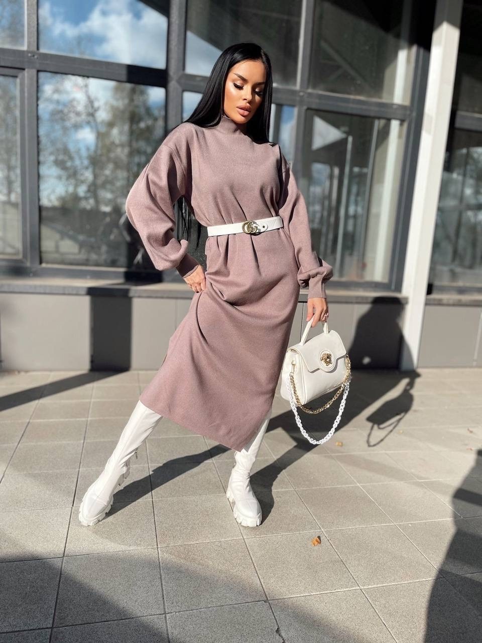 модное платье,трикотажное платье,платье длинное,платье женское трикотажное,теплое платье