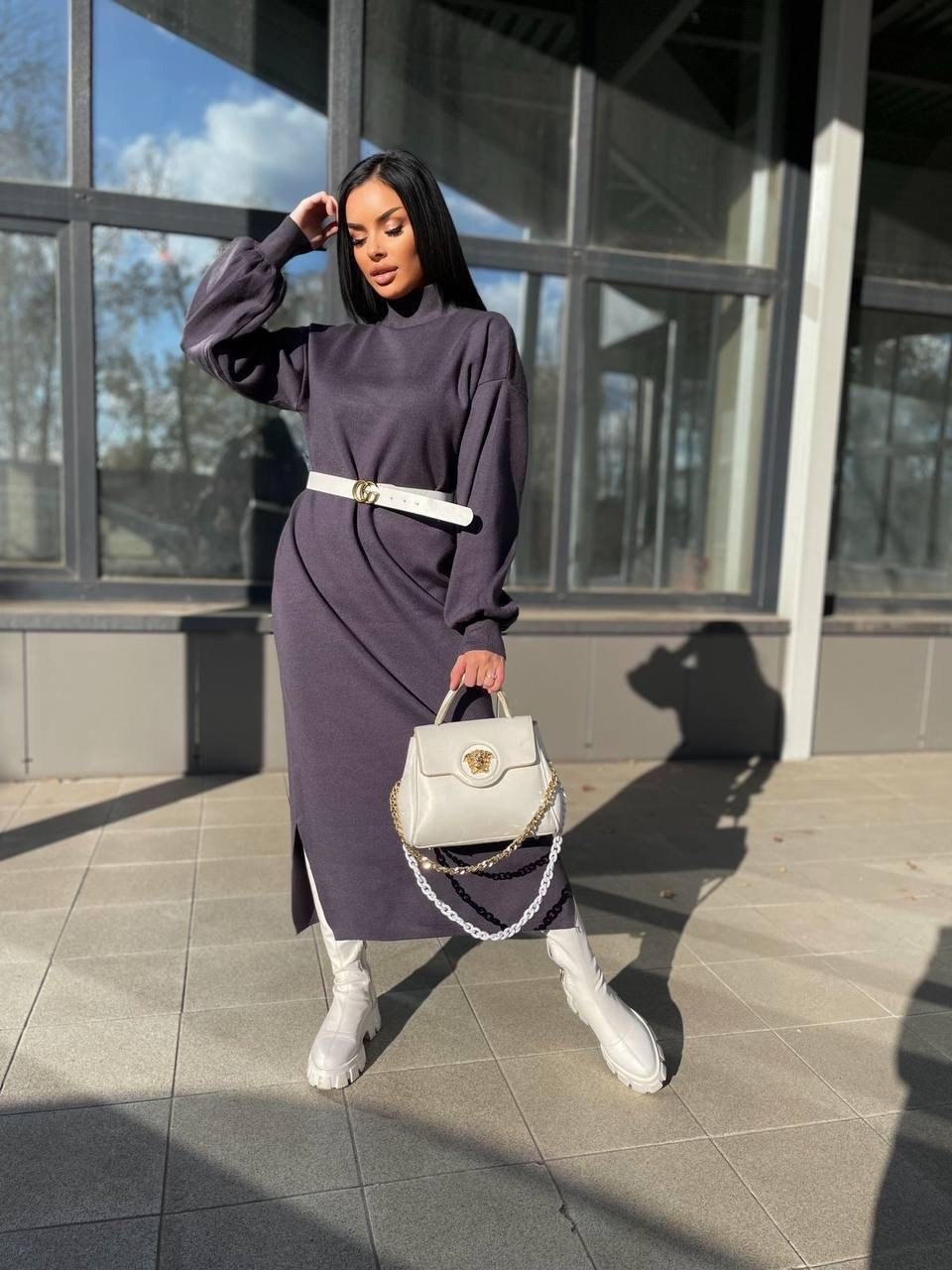 модное платье,трикотажное платье,платье длинное,платье женское трикотажное,теплое платье