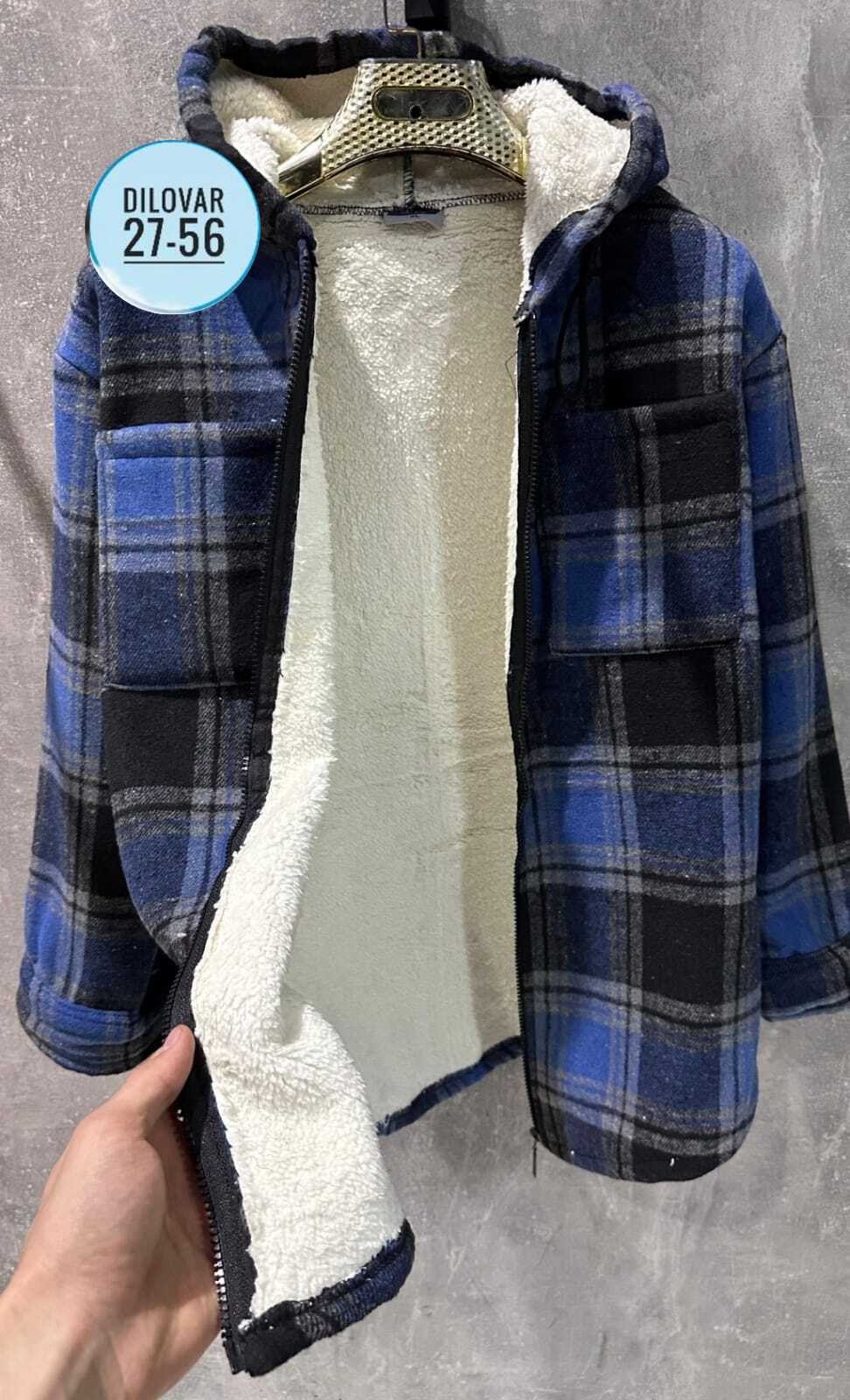 теплая рубашка,рубашка с капюшоном,рубашка утепленная,кофта теплая,рубашка в клетку с капюшоном