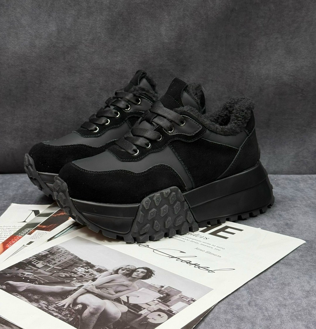 кроссовки женскиe,кроссовки черные,черные кроссовки женские,кроссовки на подошве,зимние кроссовки женские черные