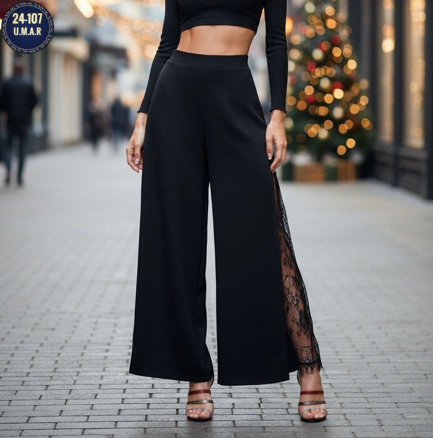 брюки с кружевом,модные брюки,широкие брюки,брюки комплект,кружевные брюки