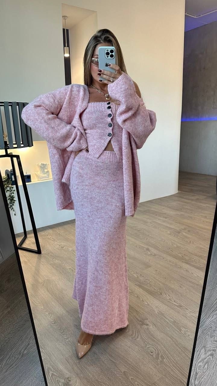 комплект кардиган,вязаные кардиганы,вязаные костюмы,вязаные комплекты,объемный кардиган