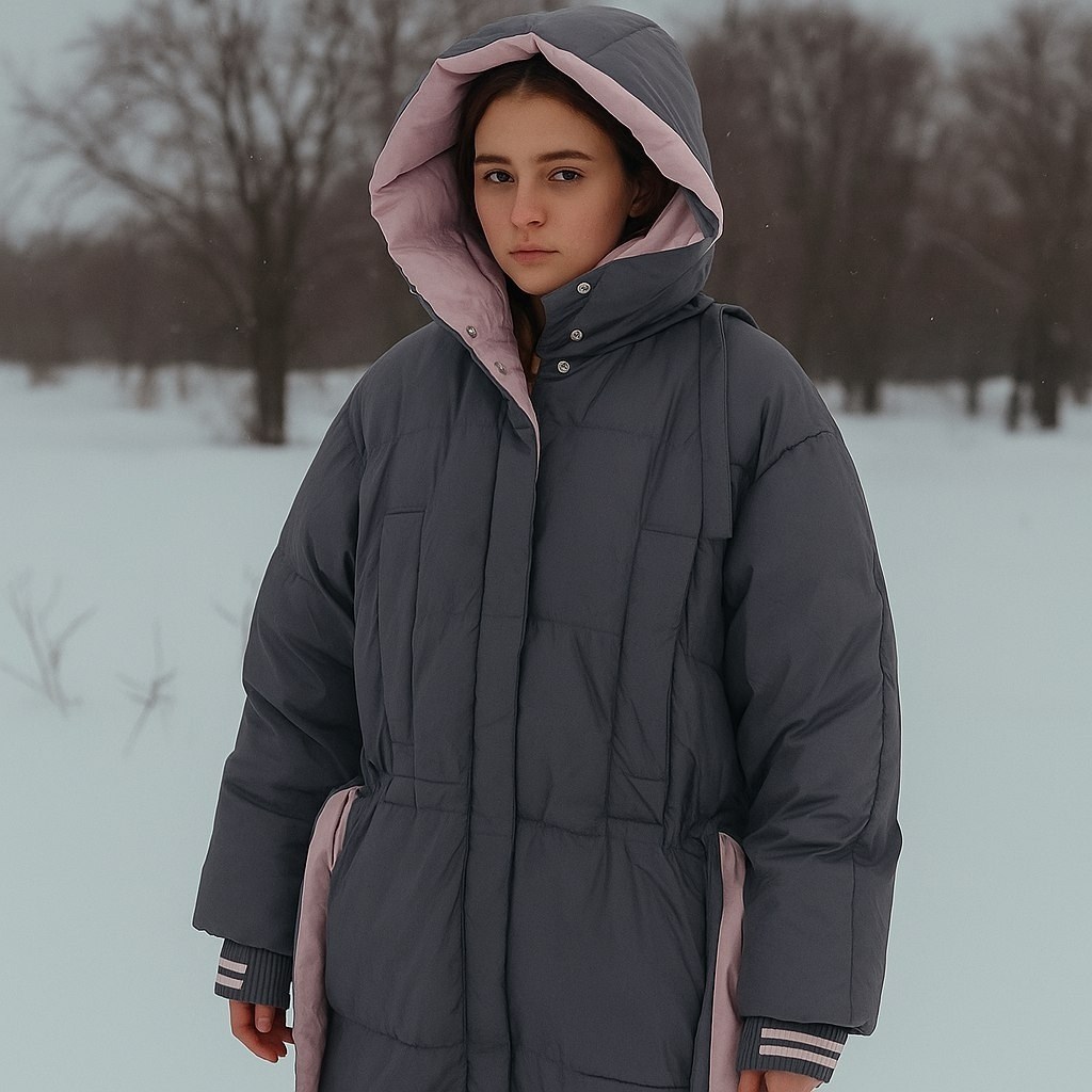 пуховик пальто,двусторонний пуховик,стильное пальто,женские пуховики,пуховики оверсайз