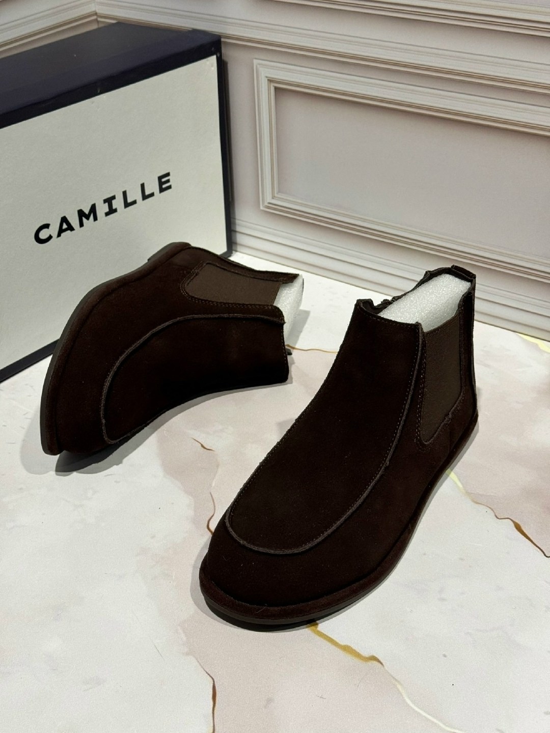 ,замшевые ботинки,замшевые ботинки челси,ботинки челси,ecco коричневые классические челси замшевые