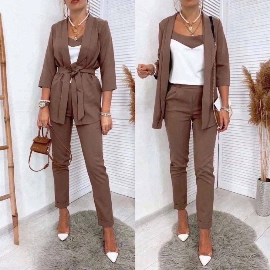 стильные женские костюмы,женский костюм тройка,костюм тройка модный,костюм тройка с брюками,женский костюм тройка черный