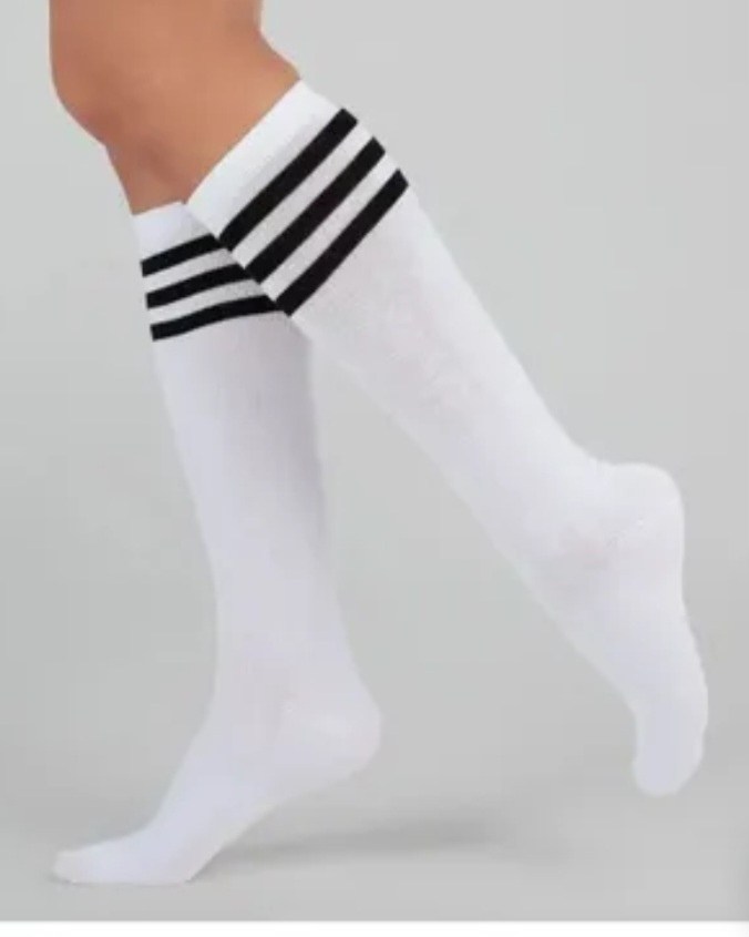 гольфы хлопок,гольфы детские,белые гольфы с красной полоской,комплект носков белый с полоской,женские гольфы