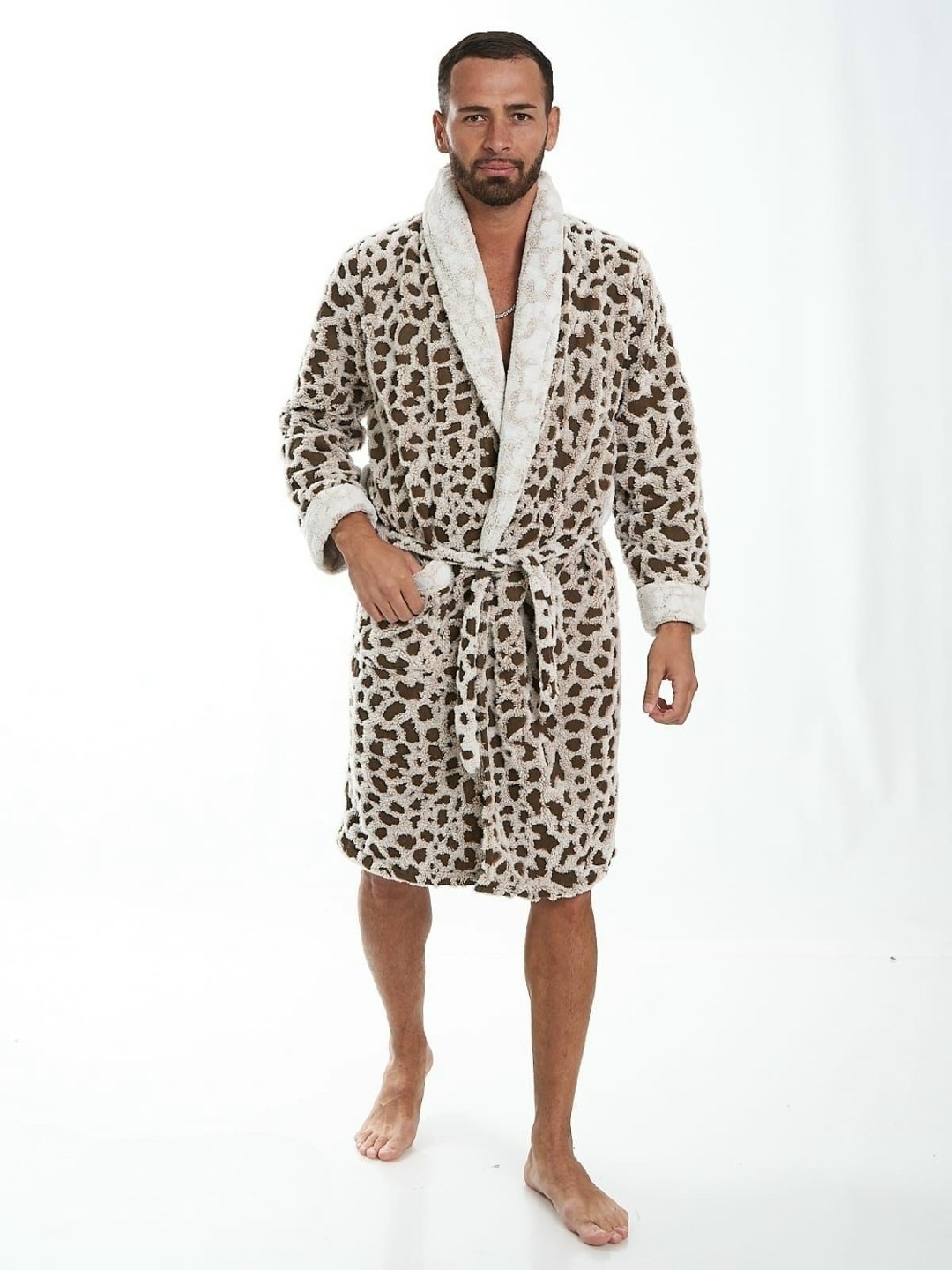 леопардовый халат мужской,халат леопардовый,халат велсофт,материал велсофт,махровый мужской халат
