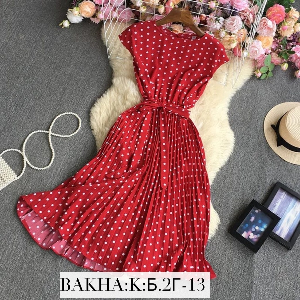 платье горох,платье,платье женское в горошек,летнее платье,платье красное в горошек