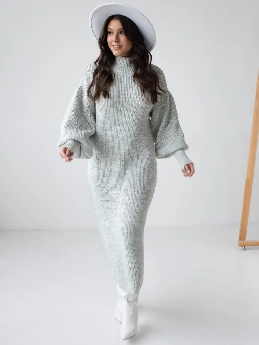 платье вязаное,платье вязаное длинное,вязаное платье оверсайз,теплое вязаное платье,вязаное платье макси