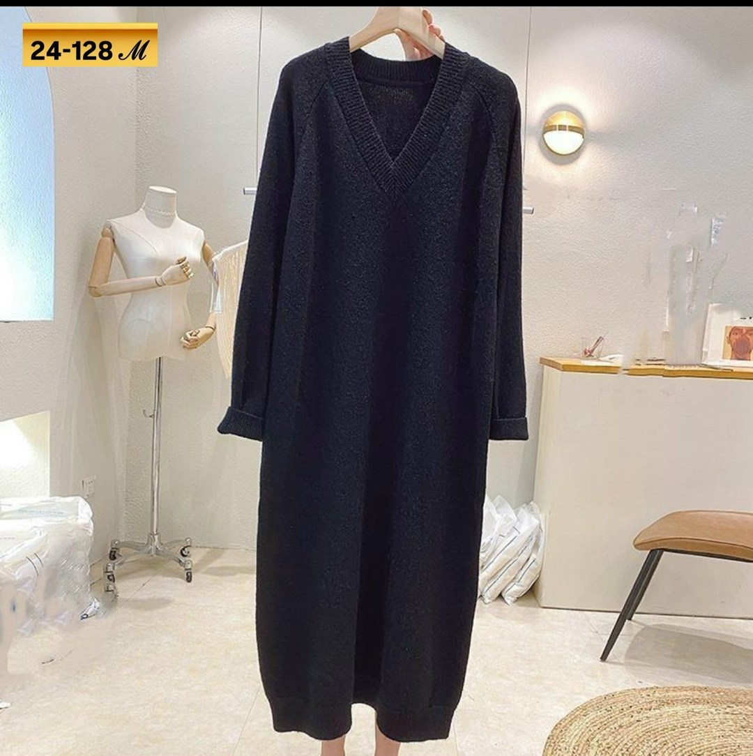 женское повседневное трикотажное длинное платье,трикотажное платье,вязаное платье,вязаное платье женское,платье прямое