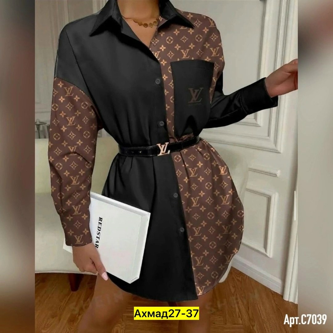 рубашка женская,рубашка louis vuitton,женское платье рубашка,рубашка стильная,