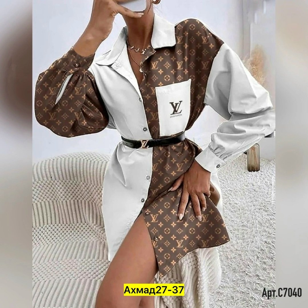 рубашка женская,рубашка louis vuitton,женское платье рубашка,рубашка стильная,