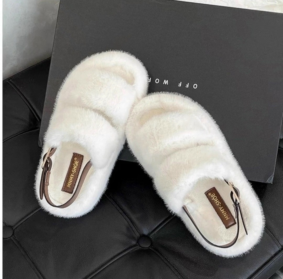 ,пушистые тапочки,модные тапочки,меховые тапочки,домашние тапочки