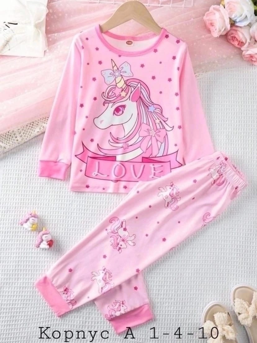 пижама для девочек,пижама с единорогами,комплект пижама,детская пижама для девочек,пижама детская