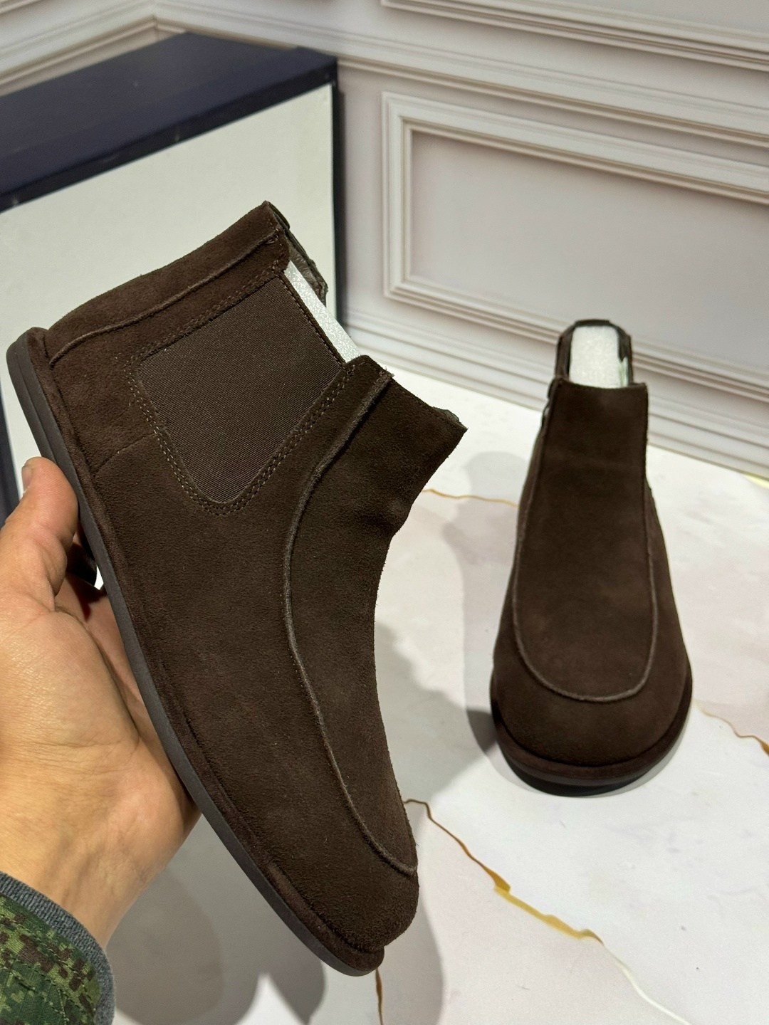 ,замшевые полусапожки хегель,мужские ботинки, теплая,зимний  мужской