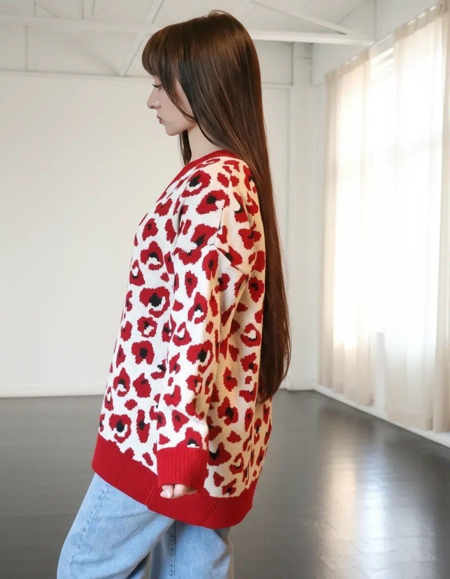 кардиган с леопардовым принтом,женский вязаный кардиган с леопардовым принтом,свитер с леопардовым принтом,кардиган кофта,кофта женская