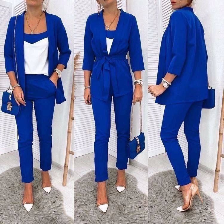 стильные женские костюмы,женский костюм тройка,костюм тройка модный,костюм тройка с брюками,женский костюм тройка черный