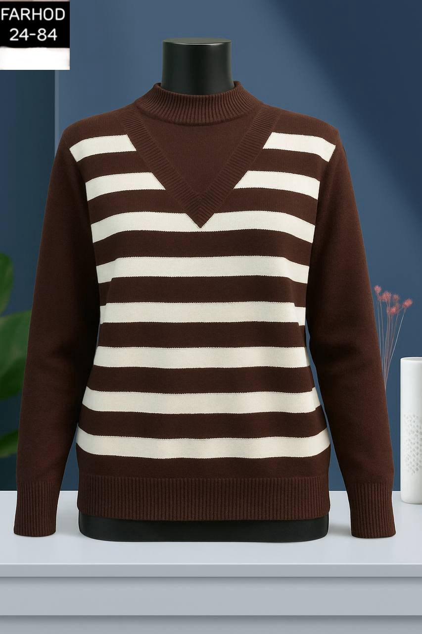 свитер,женская кофта,вязаный джемпер в полоску,модные свитера,пуловер в полоску