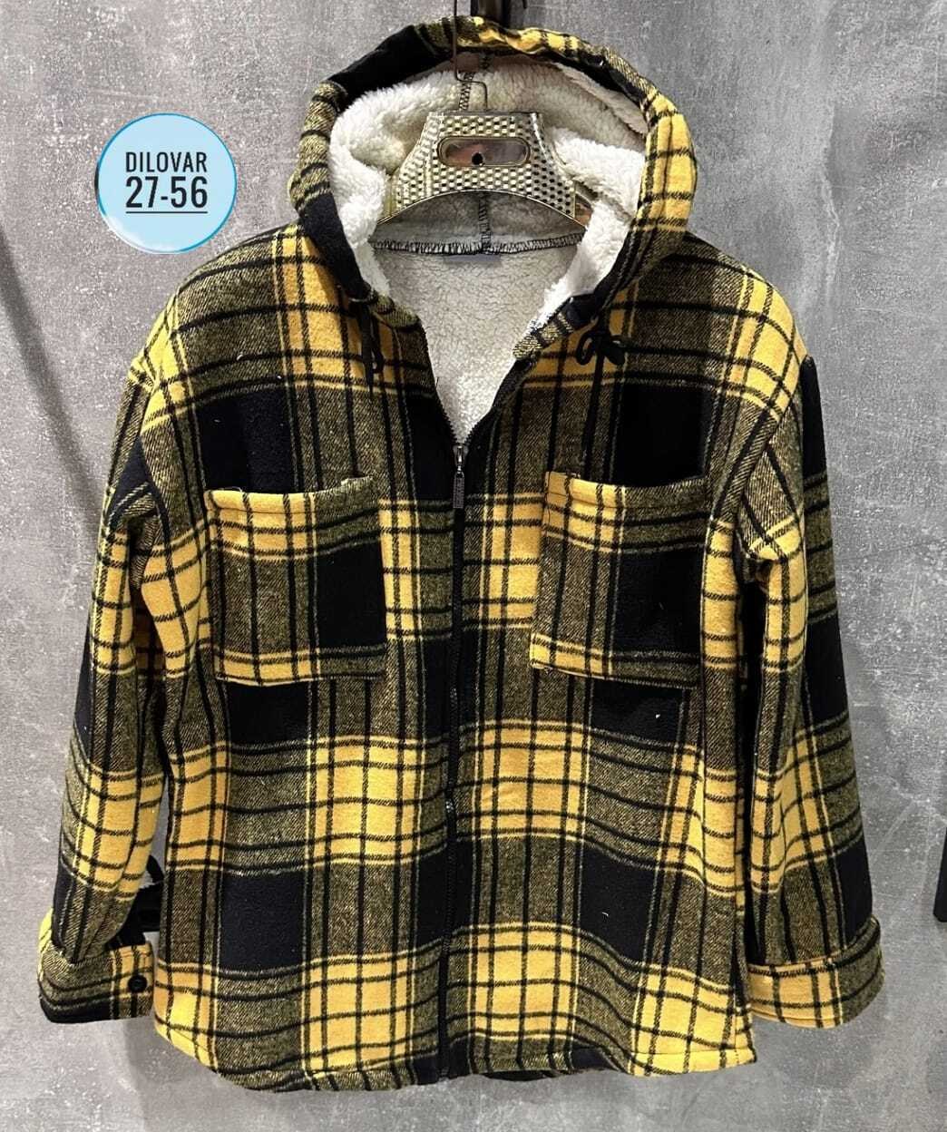 теплая рубашка,рубашка с капюшоном,рубашка утепленная,кофта теплая,рубашка в клетку с капюшоном