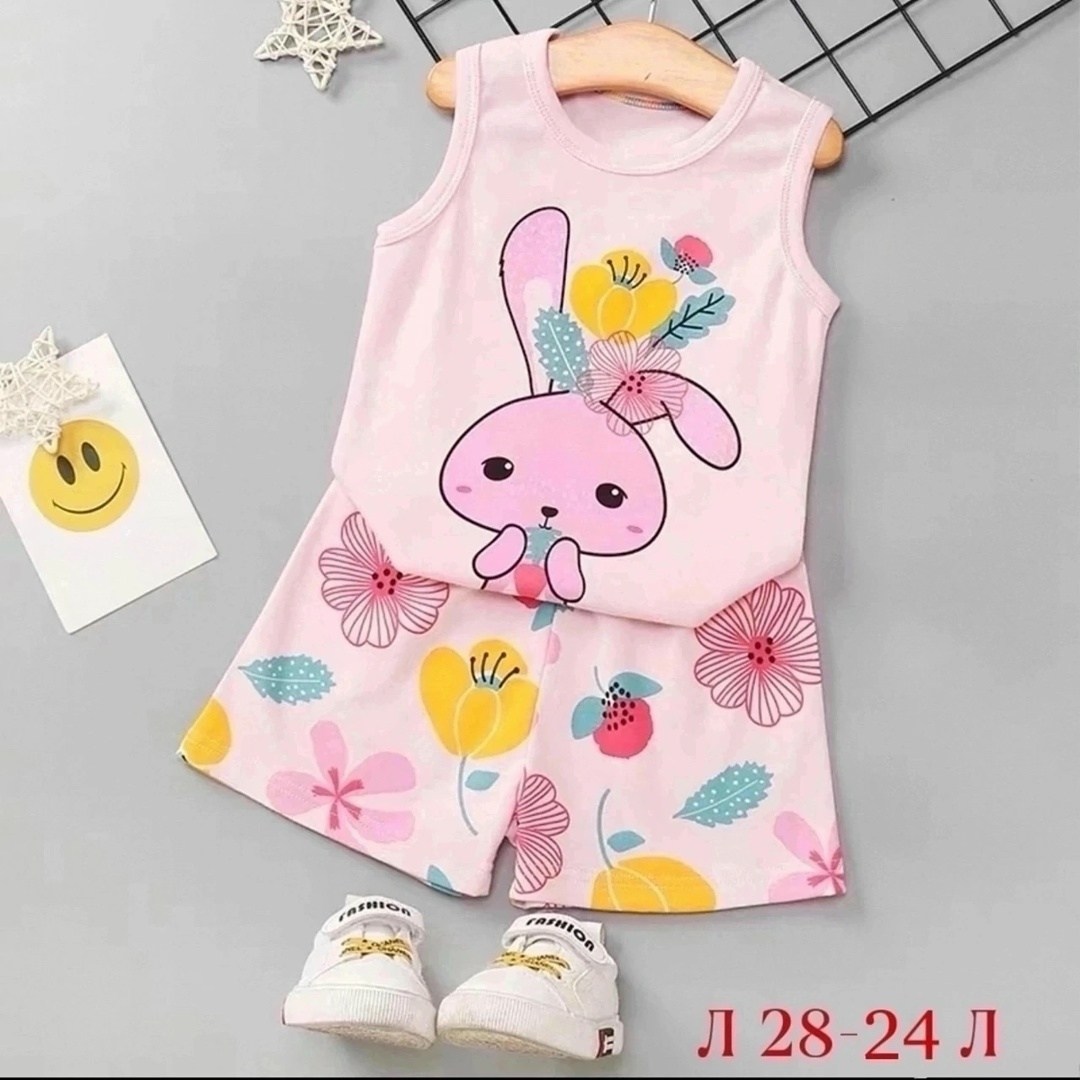 пижамный комплект для маленьких девочек,донелла майки на девочку,комплект одежды для маленьких девочек,комплект пижама,летняя одежда для девочек