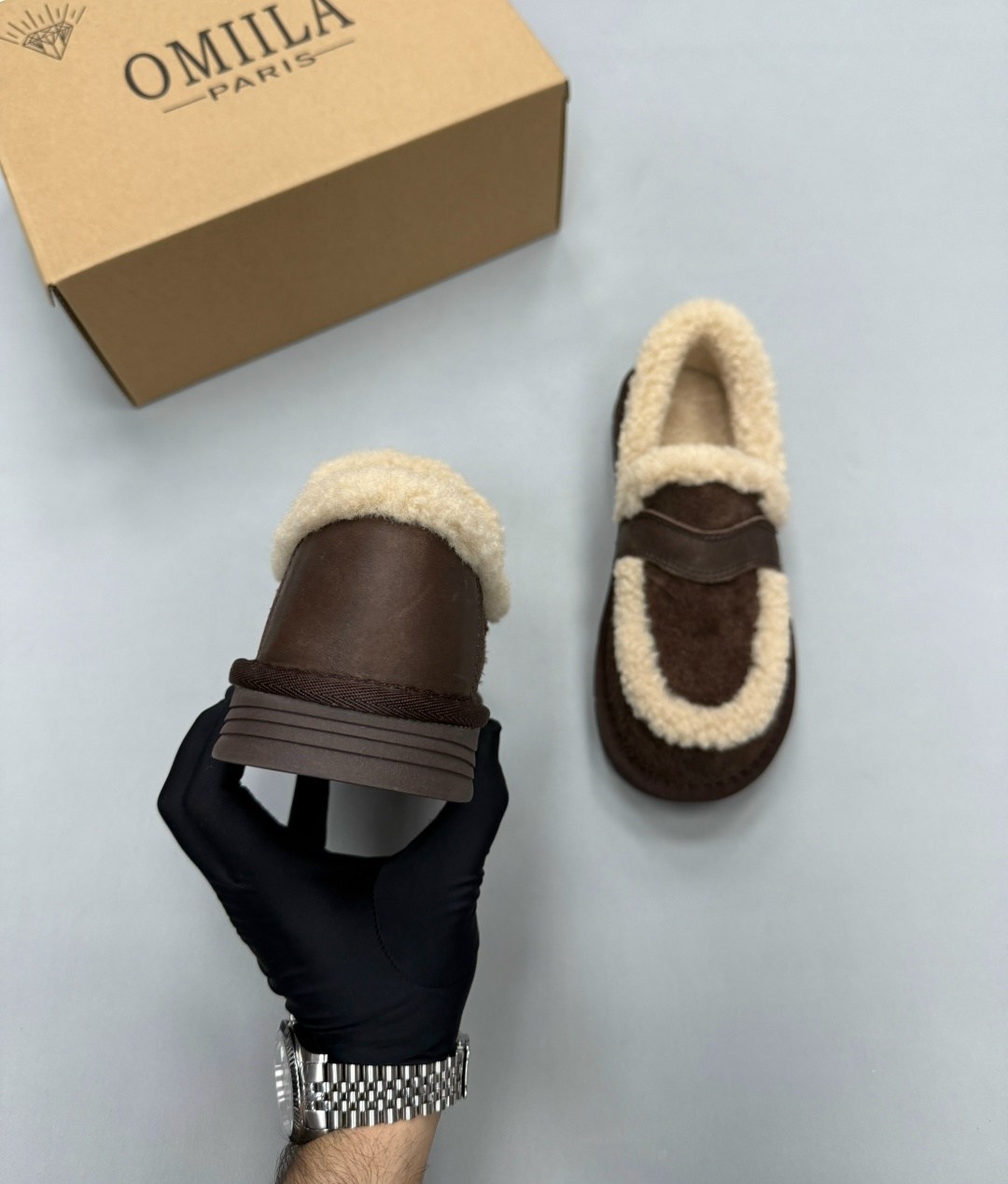 , женская,лоферы с мехам,модные угги,зимняя женская