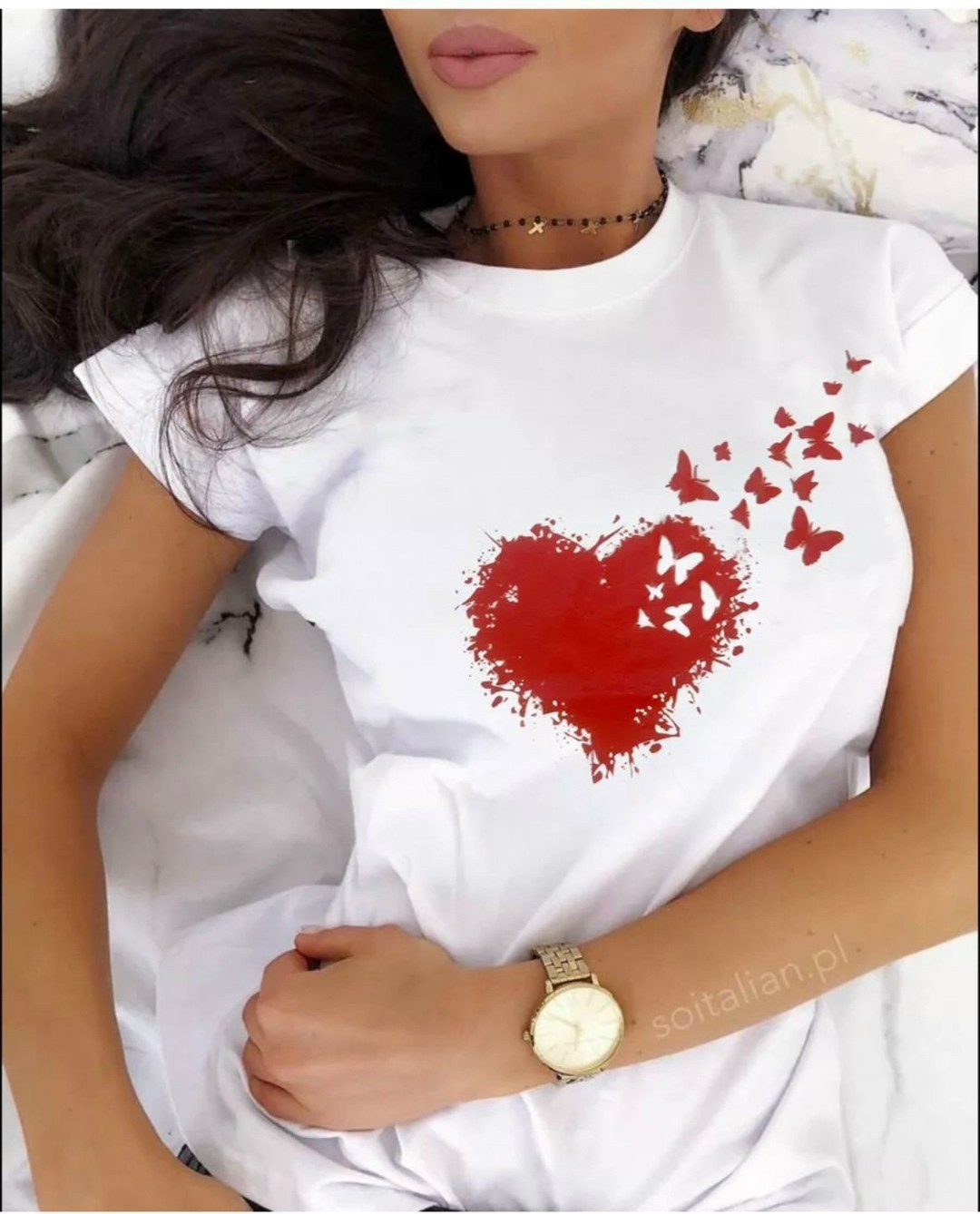 футболка женская,футболка женская с принтом сердечки,летние футболки,футболка футболка женская,женские футболки 2025