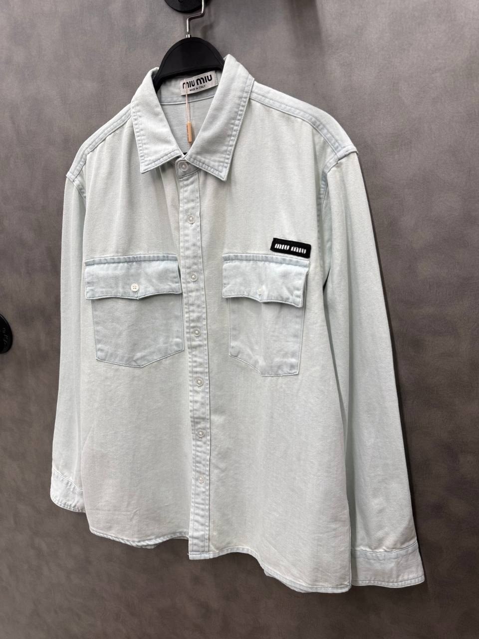 рубашка miu miu,рубашка miu,джинсовая куртка miu miu,рубашка живанши мужская,стильная рубашка