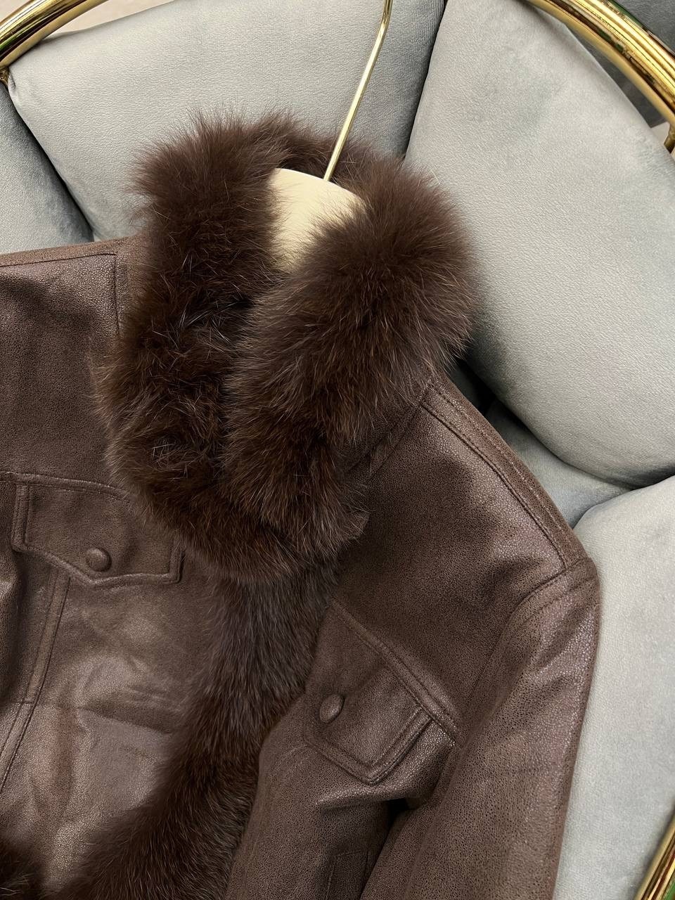 меховая куртка,модная куртка,куртка с воротником,куртка комбинированная,куртка из меха