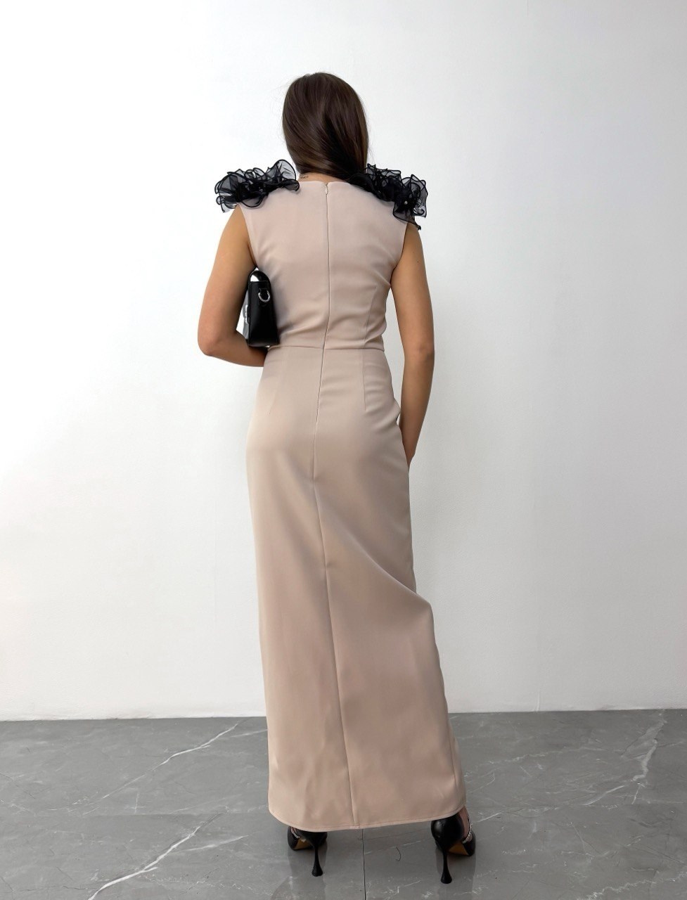 платье элегантное,платье креп,нарядное платье,женская платья,платье комбинированное