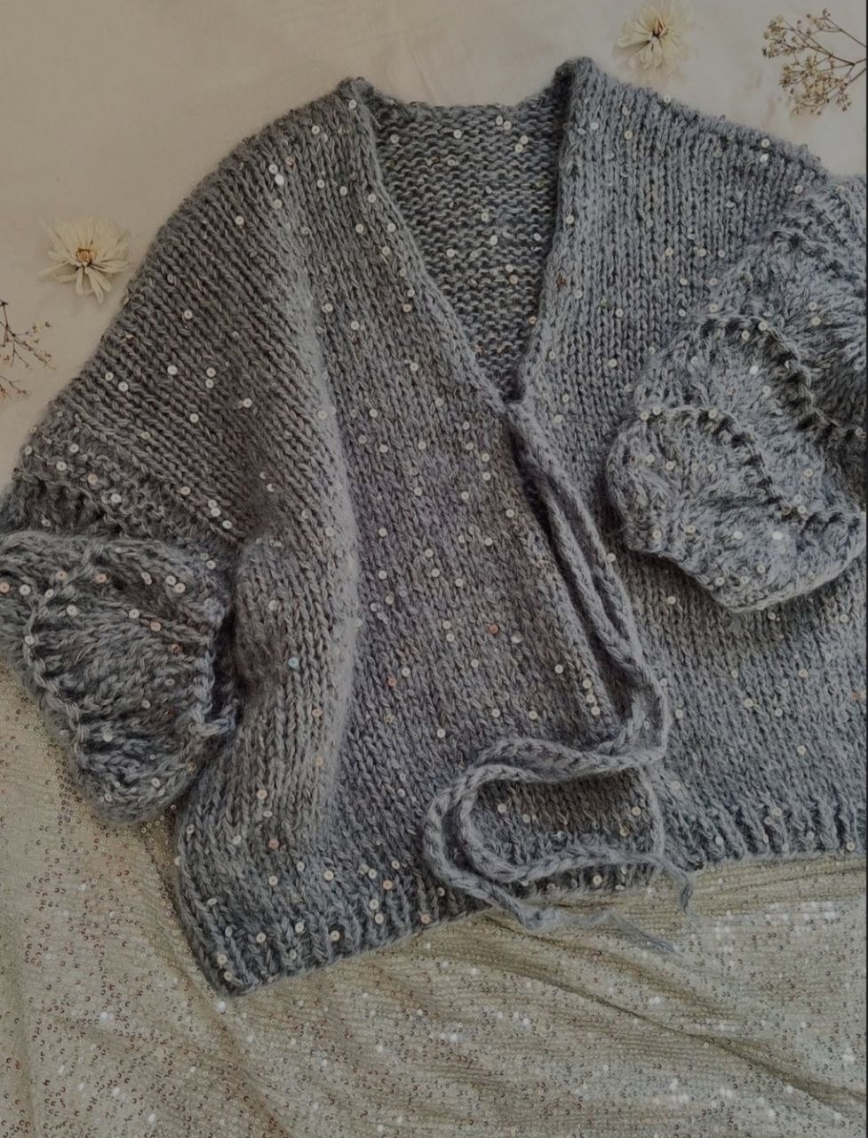 вязаный кардиган,объемный кардиган из мохера,кардиган с пайетками,кардиган вязанный,кардиган из мохера