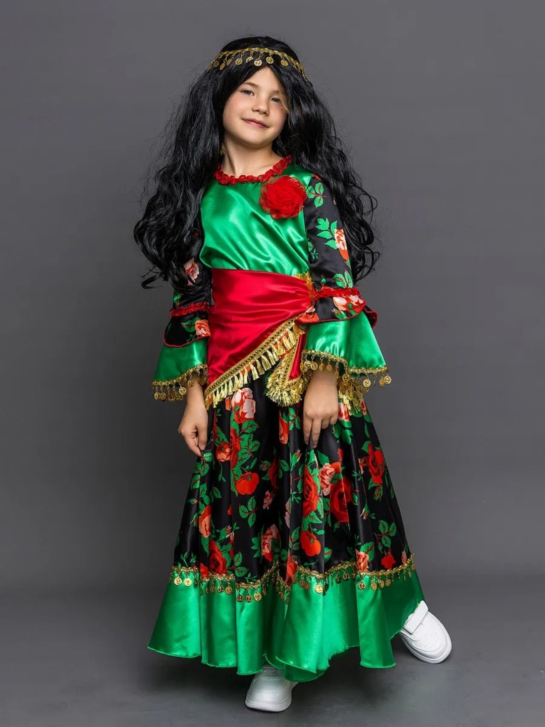 карнавальный костюм "цыганка рада" 1015,цыганский костюм для девочки,костюм цыганки детский,карнавальный костюм цыганки для девочки,костюм цыганки для девочки