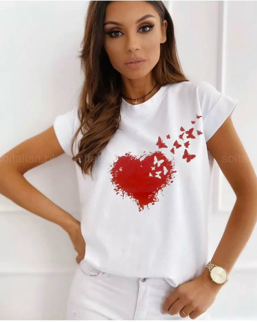футболка женская,футболка женская с принтом сердечки,летние футболки,футболка футболка женская,женские футболки 2025