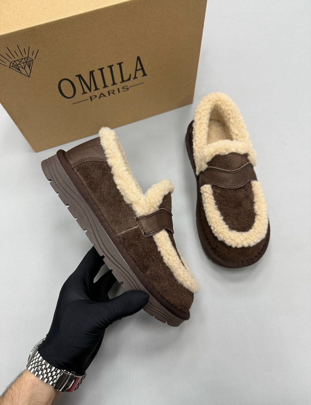 , женская,лоферы с мехам,модные угги,зимняя женская