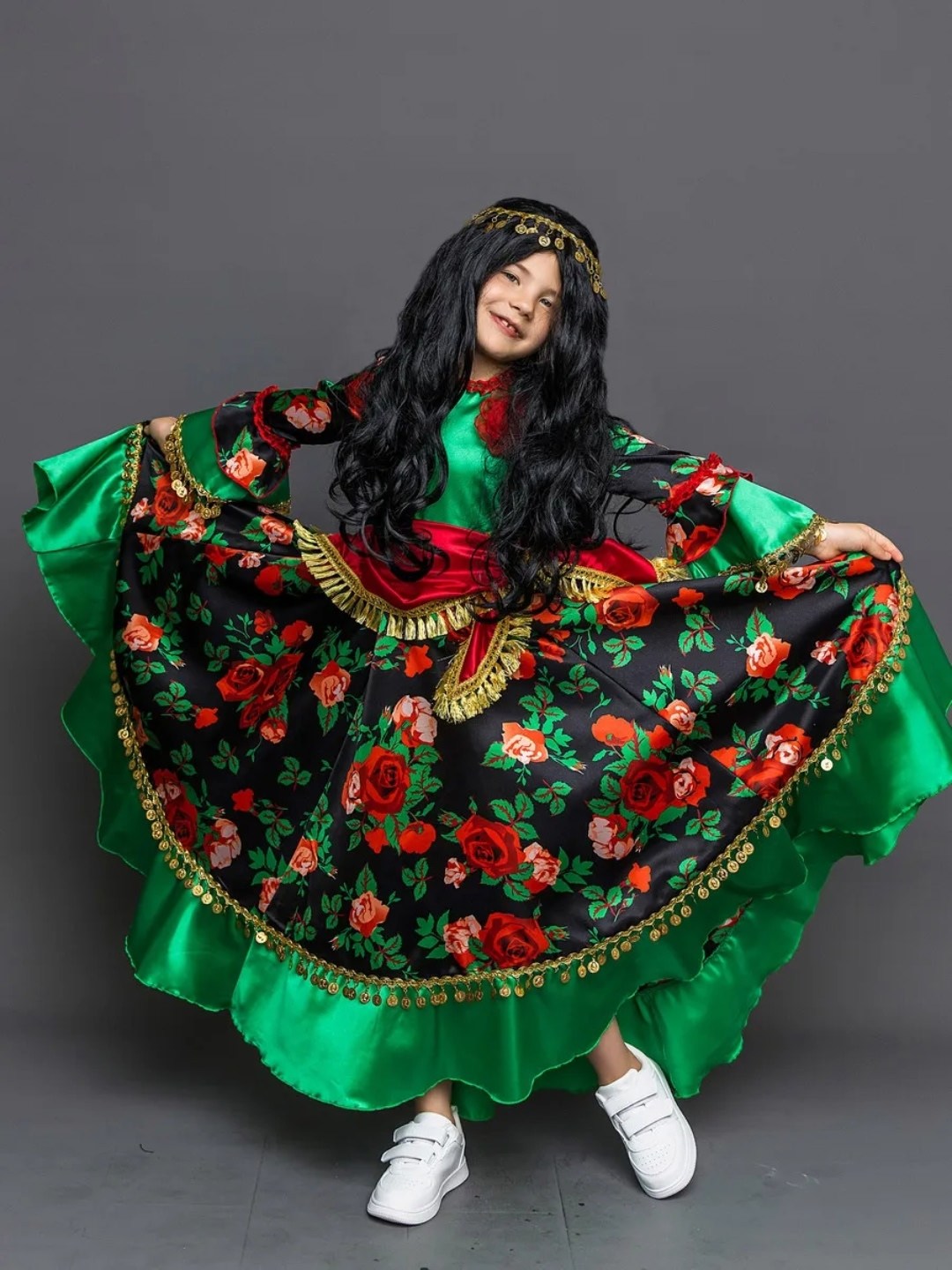 карнавальный костюм "цыганка рада" 1015,цыганский костюм для девочки,костюм цыганки детский,карнавальный костюм цыганки для девочки,костюм цыганки для девочки