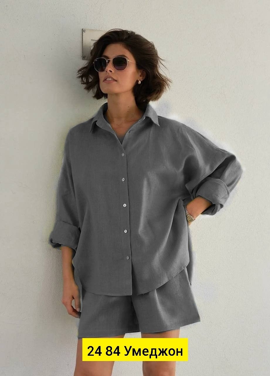 костюм женский рубашка,костюм женский рубашка с шортами,муслиновый костюм с шортами,костюм льняной с шортами,костюм женский летний с шортами и рубашкой