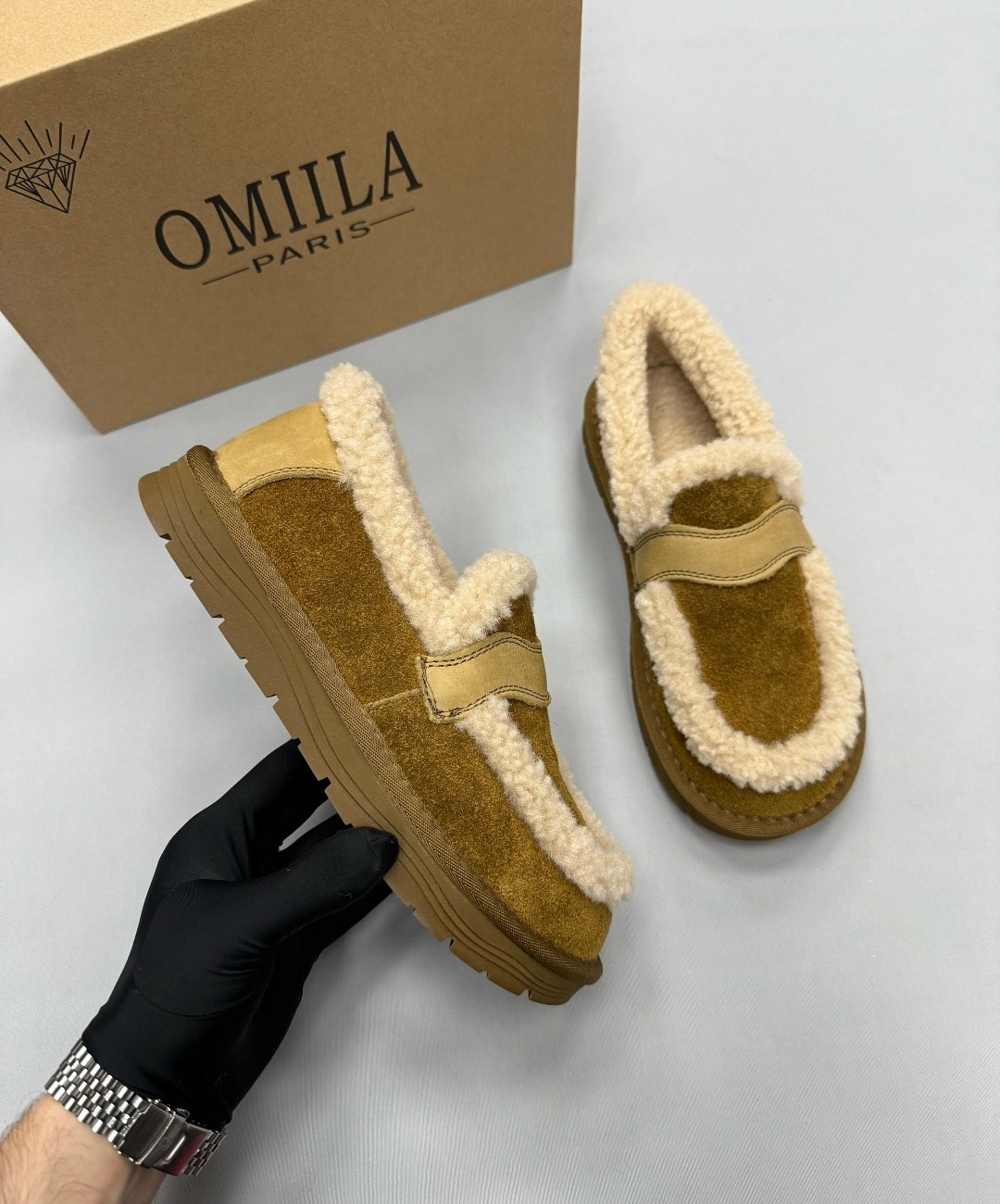 , женская,лоферы с мехам,модные угги,зимняя женская