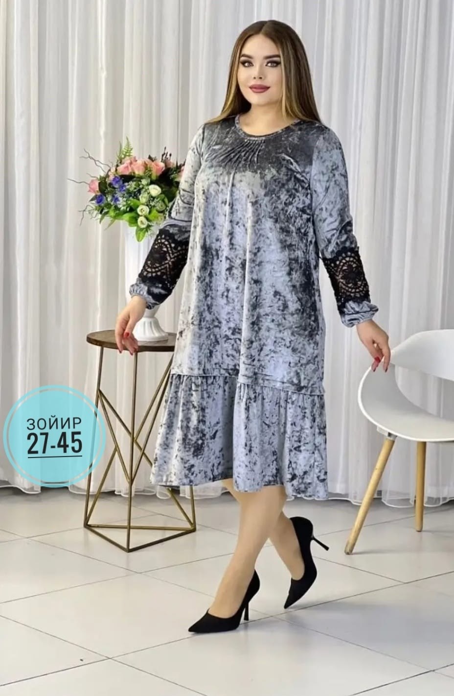 платье женская,платье,нарядное платье,бархатистое платье большого размера avytt fo women,платье миди