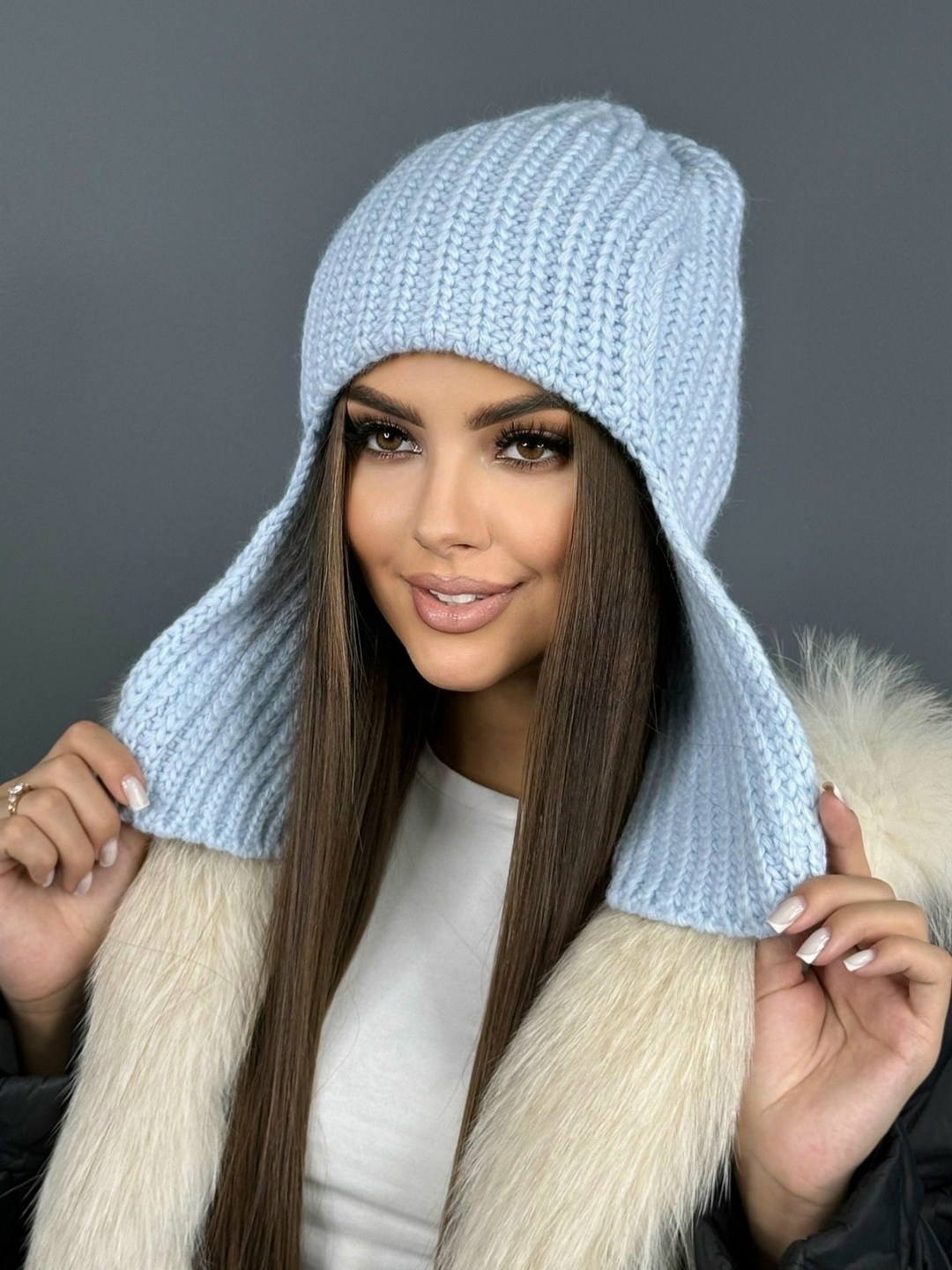 женская вязанная шапка,вязаная женская шапка,шапка женская,шапка ушанка женская,шапки вязаные