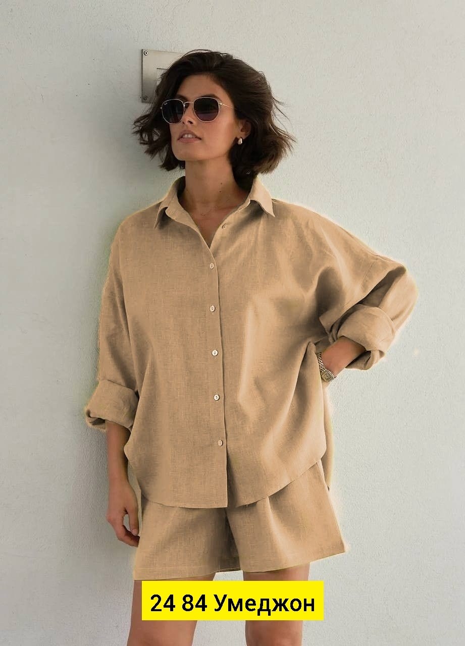 костюм женский рубашка,костюм женский рубашка с шортами,муслиновый костюм с шортами,костюм льняной с шортами,костюм женский летний с шортами и рубашкой