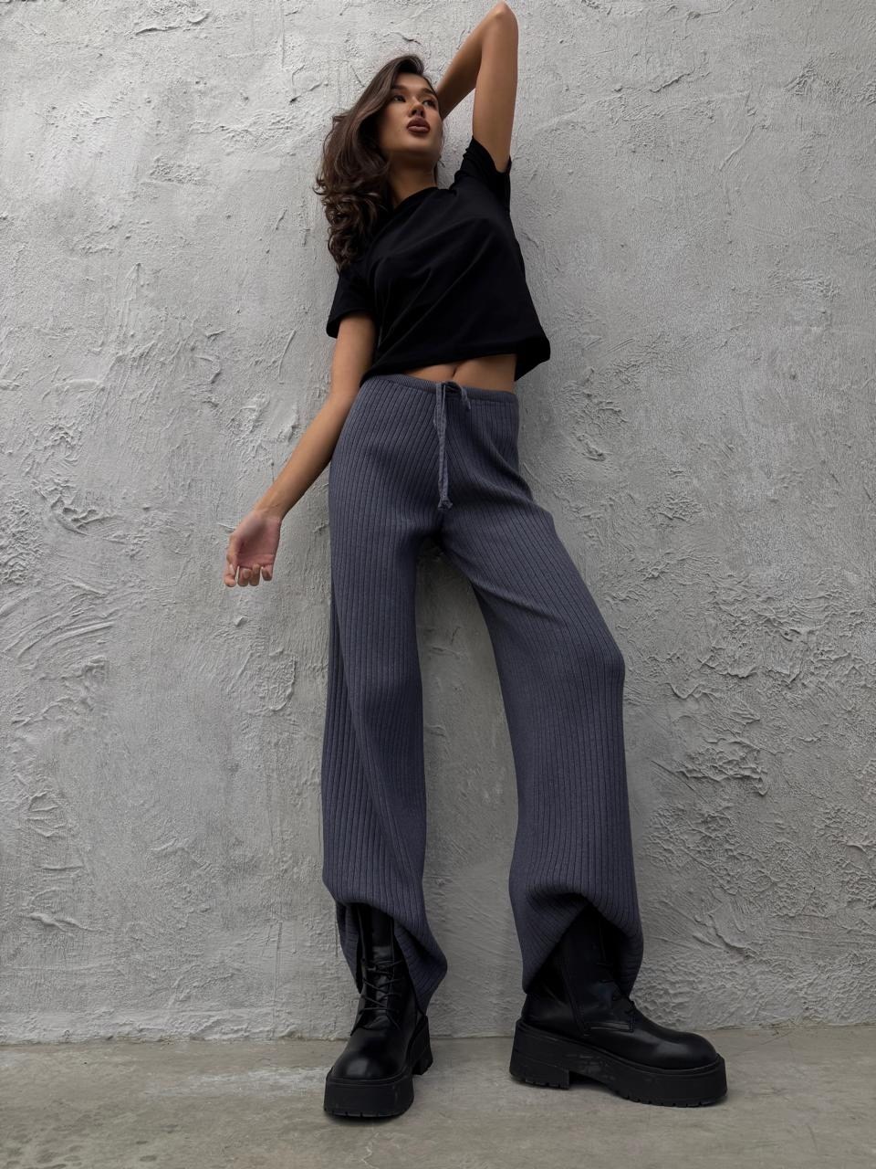 трикотажные брюки,повседневные брюки,модные брюки,вязаные брюки,брюки с широкими штанинами