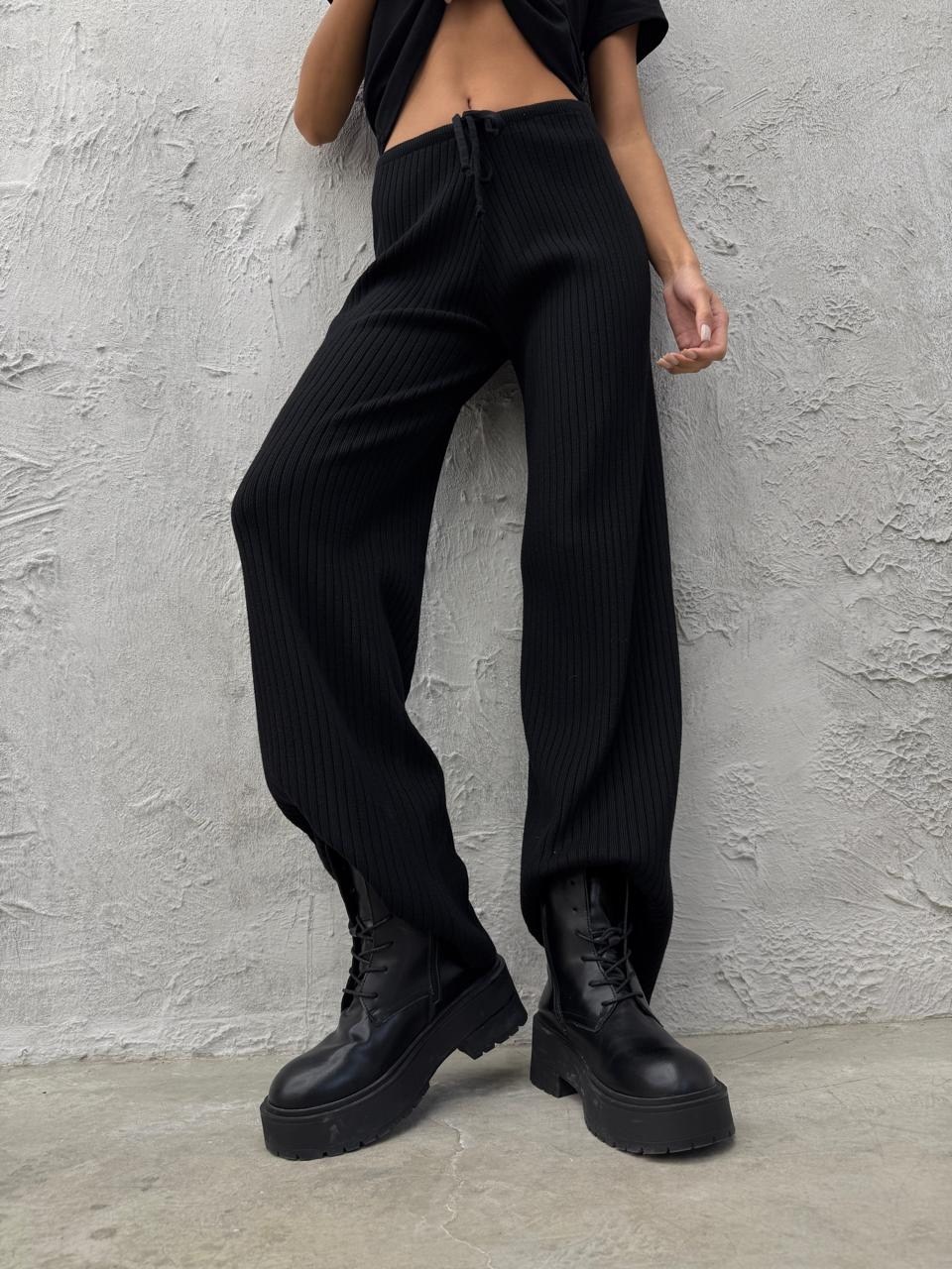 трикотажные брюки,повседневные брюки,модные брюки,вязаные брюки,брюки с широкими штанинами