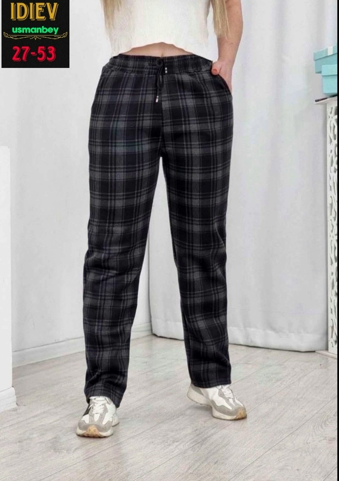 теплые брюки,штаны в клетку,брюки джинсы,брюки в клетку,женский брюки