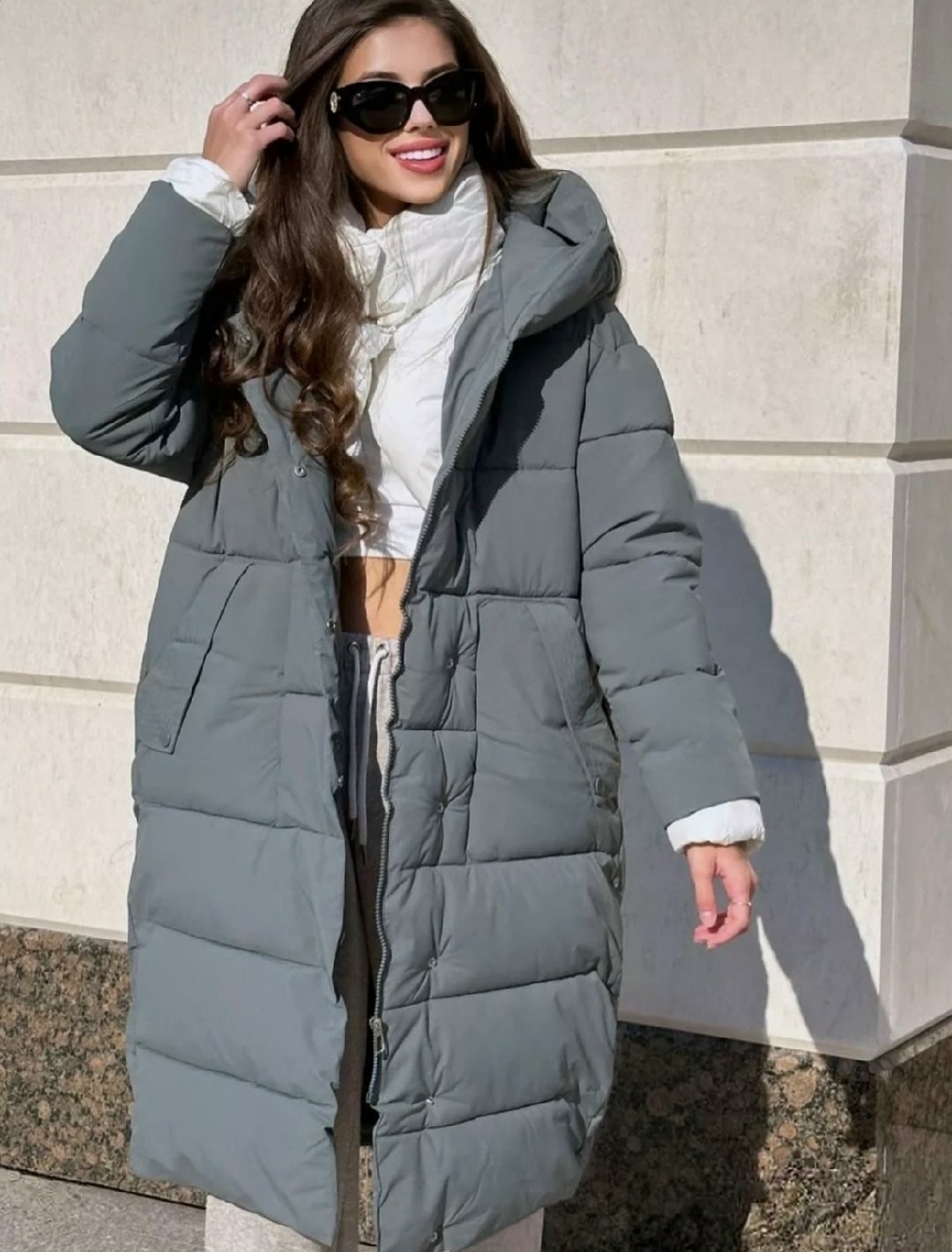 женский удлиненный пуховик,пуховик зимний женский,длинные пуховики,пуховик,пуховик женский зимний длинный с капюшон