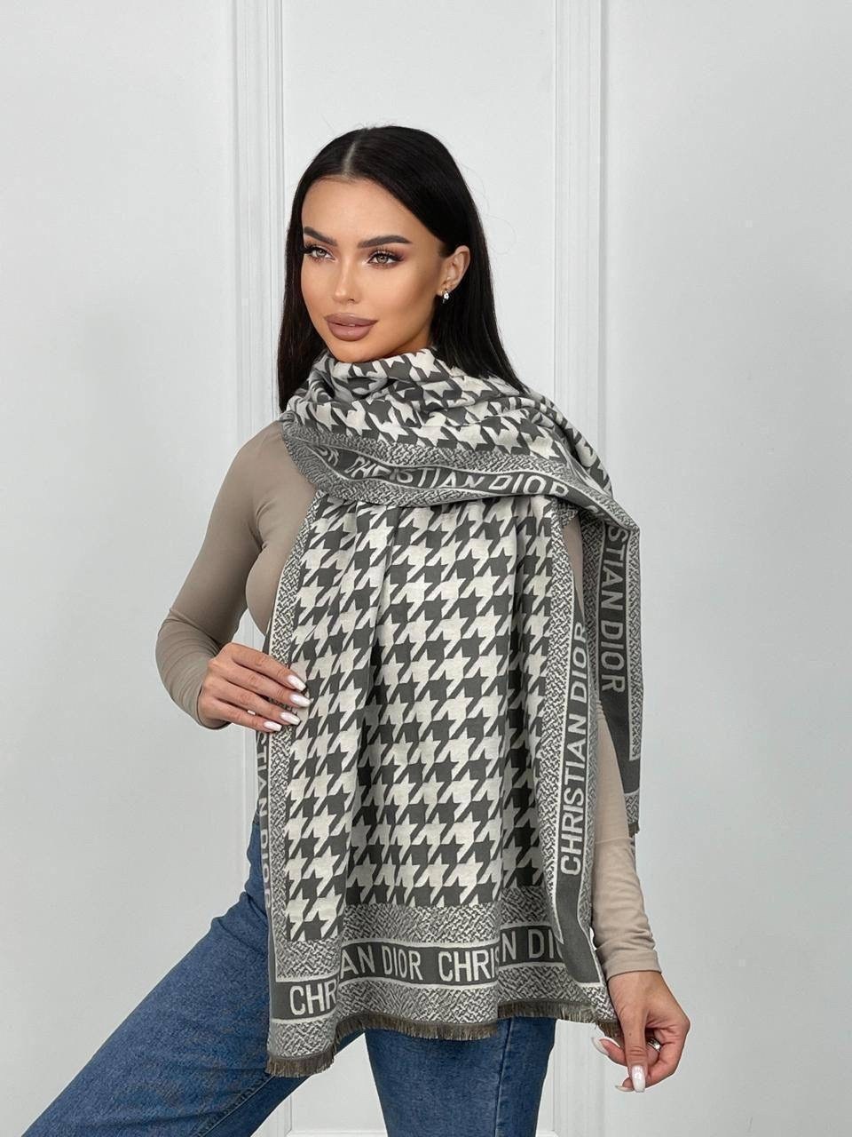 брендовый палантин dior,палантин теплый,палантин шарф женский кашемировый тёплый,брендовый палантин,палантин кашемир