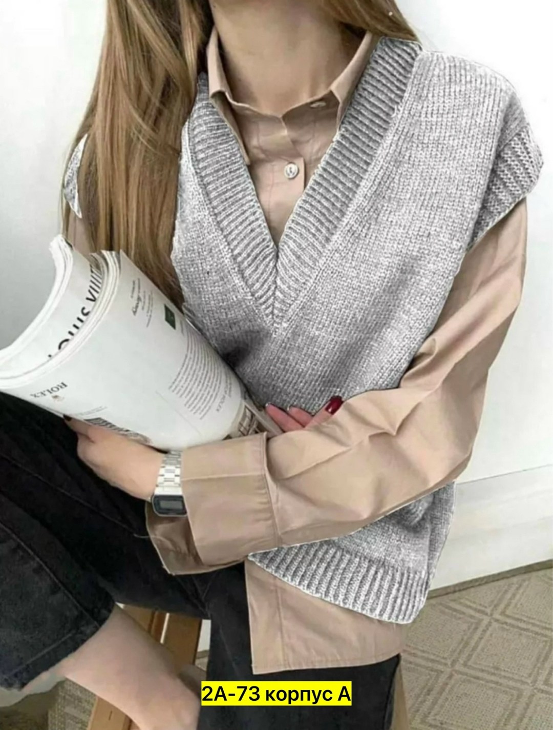 жилет женский офисный вязаный универсальный,жилетка вязаная,жилет женская вязаная,жилет вязаный оверсайз,вязаные жилеты