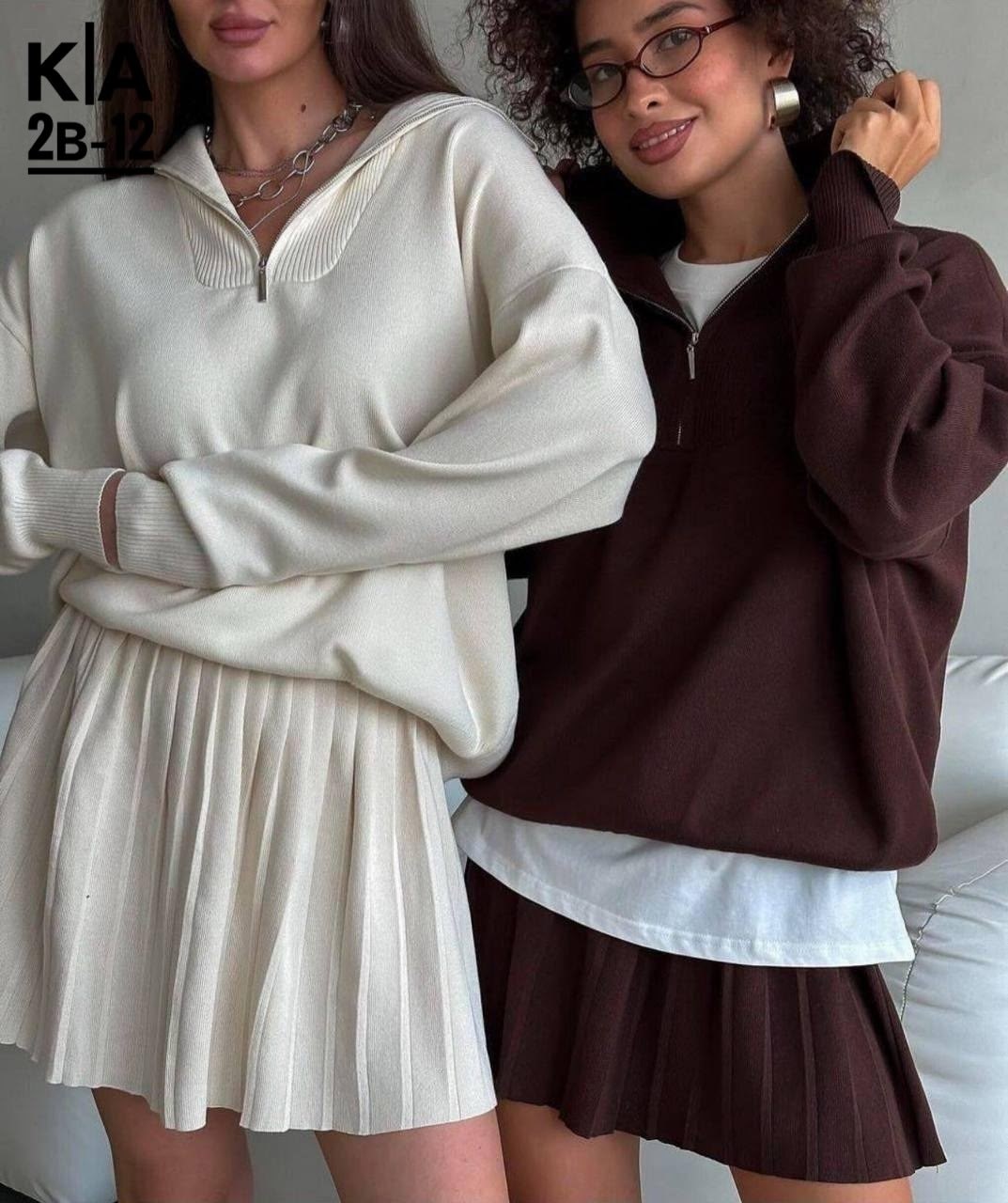 трикотажные костюмы,стильные костюмы,костюм двойка кашемир,кофта и юбка,костюмы двойки