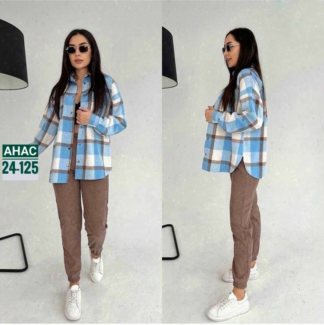 рубашка женская оверсайз в клетку,рубашка женская оверсайз в клетку удлиненная,костюм двойка женская,костюм с рубашкой,костюм женский рубашка