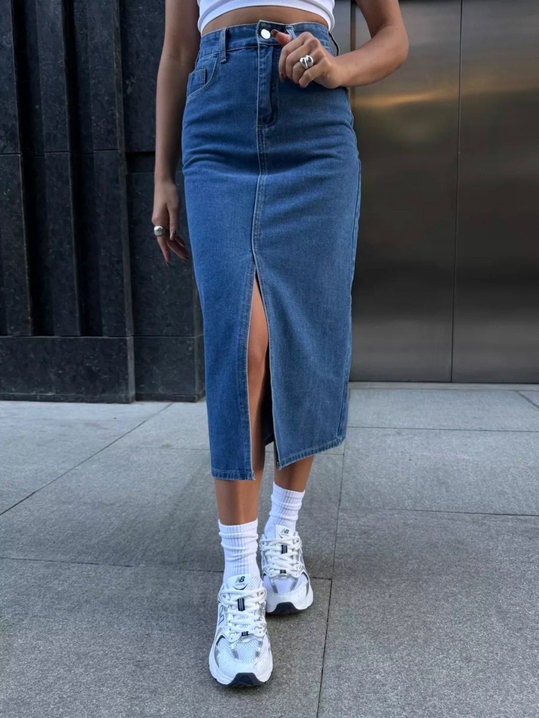 джинсовая юбка женская,джинсовая юбка,юбка джинсовая миди с разрезам,джинсовая юбка миди,джинсовая длинная юбка