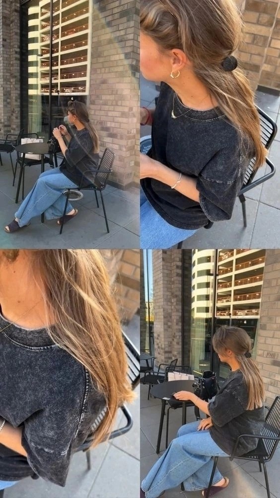 одежда кэжуал,джинсовый стиль,футболка оверсайз варенка серая,джинсы модные