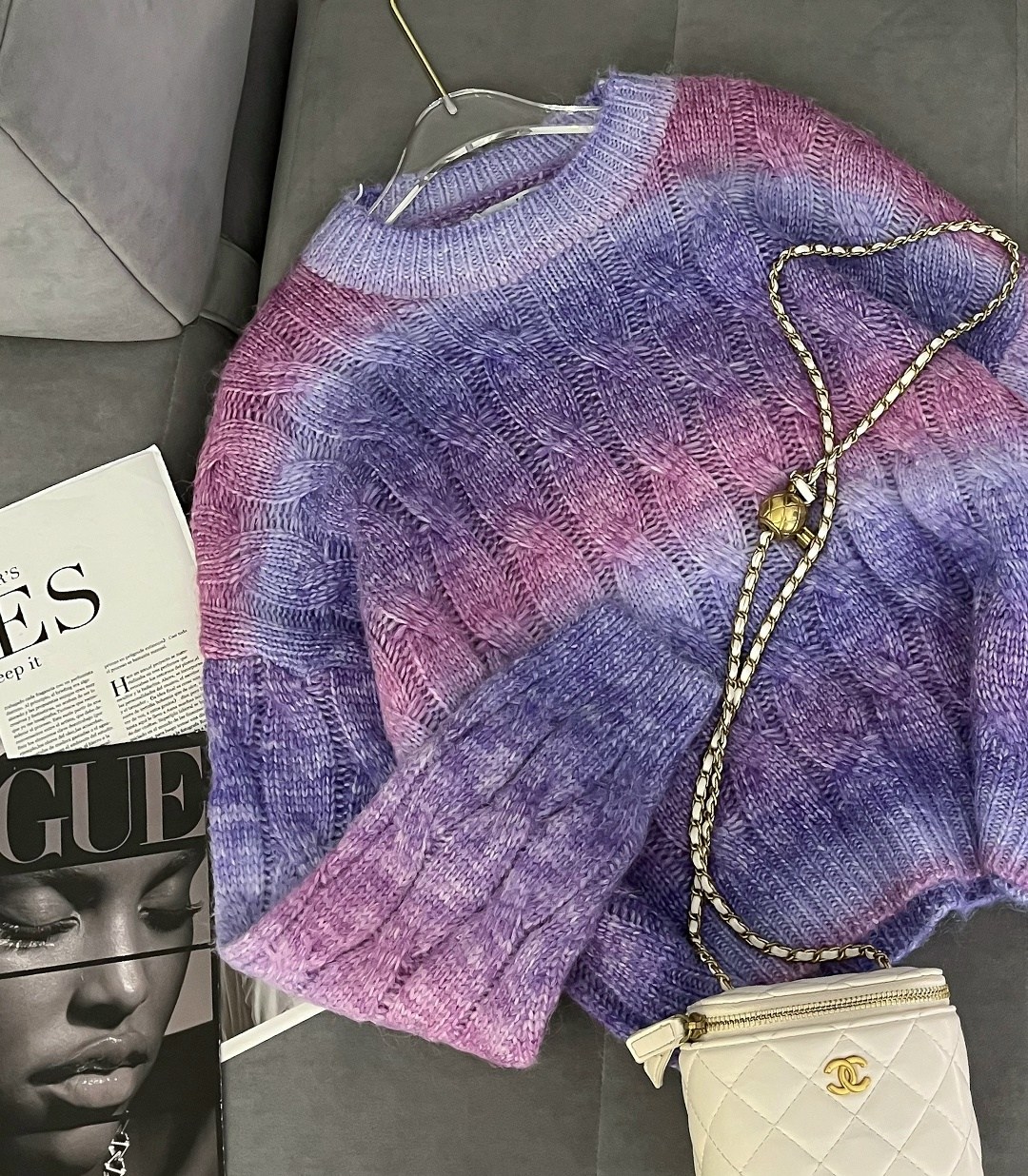 кофта вязаная,градиентный свитер,свитер градиент,свитер,свитер модный